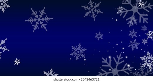 Stock vector illustration falling snow. Snowflakes, snowfall. Transparent background. Fall of snow.	