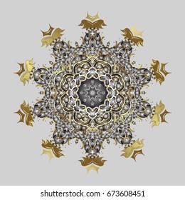 Stock vector illustration falling snow. Snowflakes, snowfall in colors on a black background. Design.