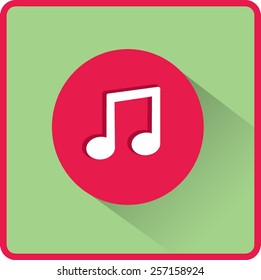 Stock Vector Illustration.  Flat Vector Note icon