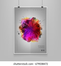 Stock vector illustration fluid shapes poster covers with modern hipster and memphis background colors. Templates for placards, banners, flyers, presentations and reports. Minimal design. EPS 10