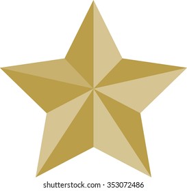 Stock Vector Illustration:
gold star
