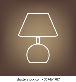 Stock Vector Illustration: Lamp line icon