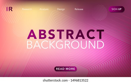 stock vector illustration of landing page/web banner of technology, 3d abstract sci-fi user interface concept with gradient. artificial intelligence. abstract vector background.