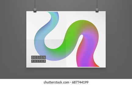 Stock vector illustration liquid color shapes for composition backgrounds. Trendy abstract covers. Futuristic design posters. EPS10