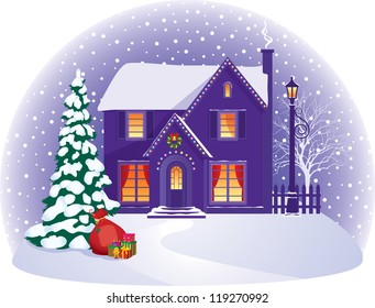 Christmas Lights House Stock Vectors, Images &amp; Vector Art | Shutterstock