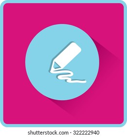 Stock Vector Illustration: pencil icon. Flat vector illustration