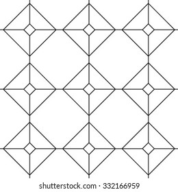 Stock Vector Illustration:
Seamless vector background. Black and white texture. The geometric pattern by rhombuses.