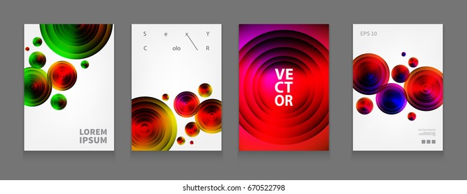Stock vector illustration set minimal covers design. Geometric halftone gradients. 	
Minimal covers design. Geometric halftone gradients. Art for banners, flyers, placards and posters. EPS10