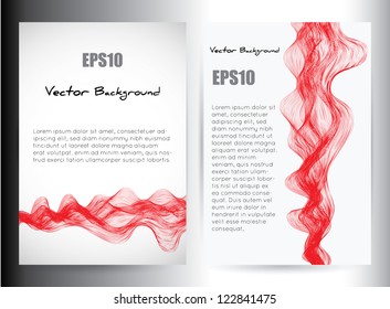 Stock Vector Illustration: vector smoke effect hand drown