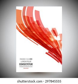 Stock Vector Illustration:
Vector web and mobile interface template. Corporate website design. Abstract vector brochure, Web sites, page. Red abstract element