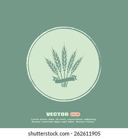 Stock Vector Illustration: wheat