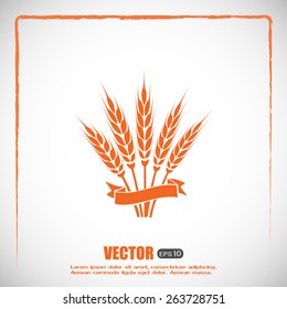 Stock Vector Illustration: wheat