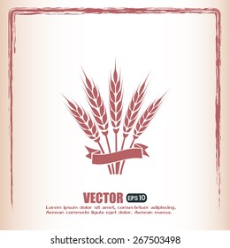 Stock Vector Illustration: wheat