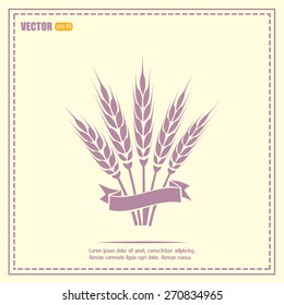 Stock Vector Illustration: wheat