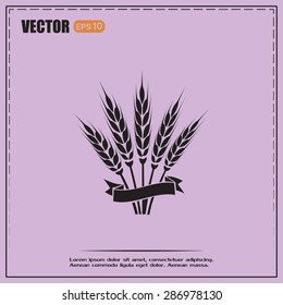 Stock Vector Illustration: wheat