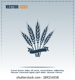 Stock Vector Illustration: wheat
