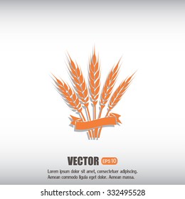 Stock Vector Illustration: wheat