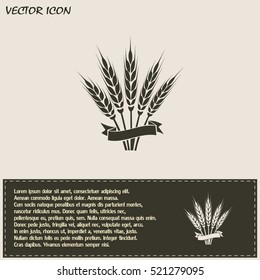 Stock Vector Illustration: wheat