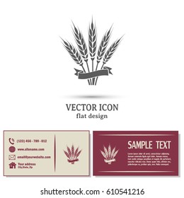 Stock Vector Illustration: wheat