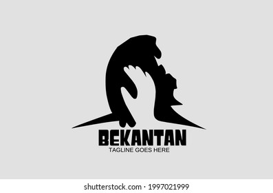 Stock Vector Image Of A Proboscis Monkey Or Monkey With A Sharp Nose, The Mascot Of Banjarmasin And A Hand Drawn, Which Symbolizes The Preservation Bekantan