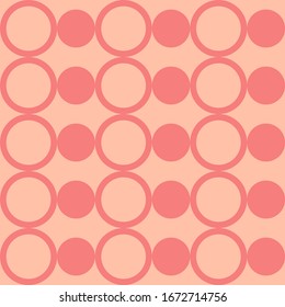 Stockbild der Vektorillustration - nahtlose Farbmuster rosa Kreise