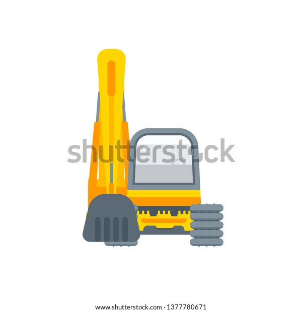 Stock Vector Isolated Bagger Dredge Dredger Stock Vektorgrafik Lizenzfrei