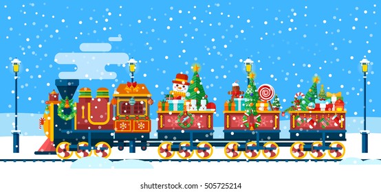 Christmas Train Images, Stock Photos & Vectors | Shutterstock