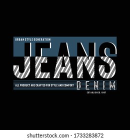 stock vector jeans denim typography stylish for t shirt and apparel abstract design vector print poster