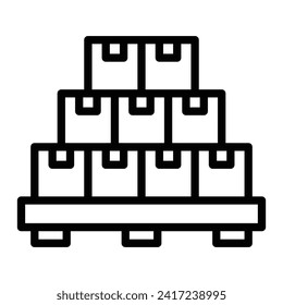 Diseño de icono de línea de vector de stock