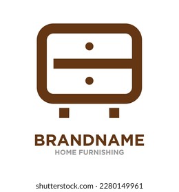 Stock vector logo for home furniture. Professional modern logo design
