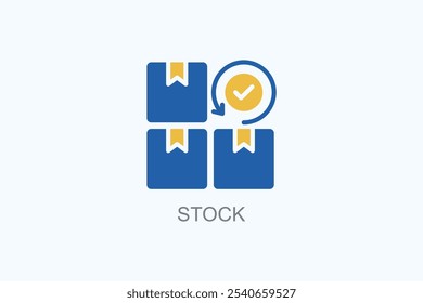 Stockvektorsymbol oder Logo-Symbol-Abbildung