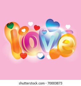 Stock vector love sign