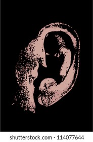 Stock vector of man's ear eps 10