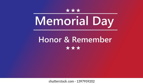 stock vector memorial day background vector illustration