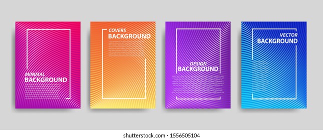 stock vector minimal covers design halftone circle print colorful design modern geometric patterns
