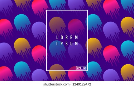 Stock vector minimal geometric background simple shapes with trendy gradients eps vector.