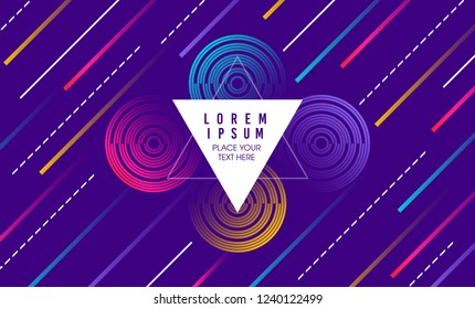 Stock vector minimal geometric background simple shapes with trendy gradients eps vector.