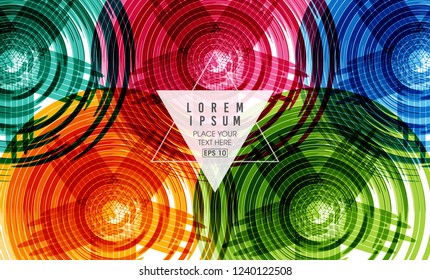 Stock vector minimal geometric background simple shapes with trendy gradients eps vector.