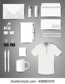 Stock vector mockup set