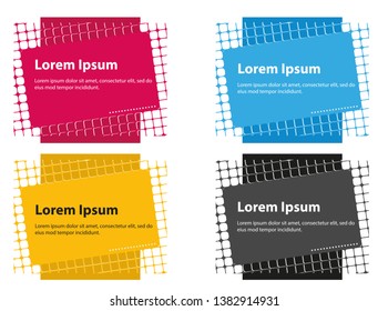 stock vector modern abstract vector banner set flat geometric liquid form with various colors modern vector