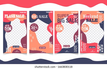 stock vector modern editable post template promotion square web banner for digital marketing  and social media mobile apps 