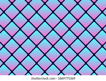 stock vector mosaic illustration of abstract technology futuristic digital, sci-fi user interface concept with gradient. artificial intelligence. abstract vector background.