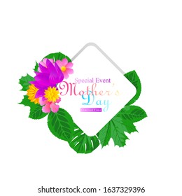 stock vector mothers day sale banner design for social media