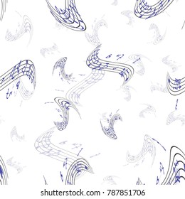 stock vector music background seamless pattern