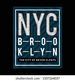 stock vector new york city typography urban vintage men t-shirt design graphic vector illustration artistic art