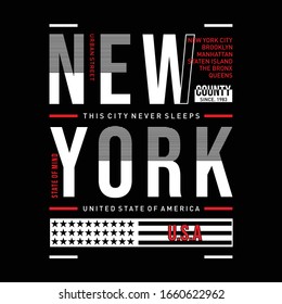 stock vector New York design vector typography varsity for print t-shirt vector image