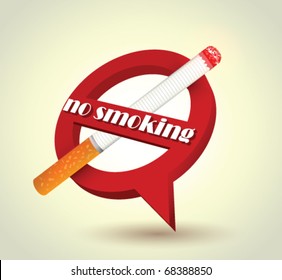 Stock vector no smoking sign