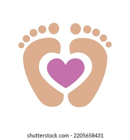 Stock vector ofbaby, heart, born