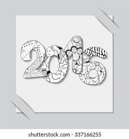 stock vector paper cut with floral pattern.black and white background.