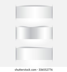 stock vector paper cut with shadow on the grey background.